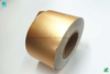 Matte Gold Colour 55gsm Alloy 8011 Aluminium Foil Packaging Paper