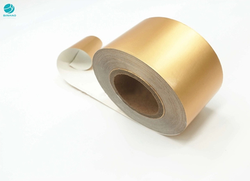 Matte 2 Layer High Strength 70g /M2 Aluminium Foil Paper Gold Paper Tobacco