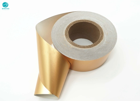 Hard Stiffness 50% Gold Matte Tobacco 85mm Aluminium Foil Paper